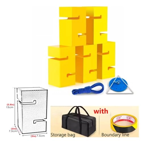 Teamwork Block Stacking Game - Yellow