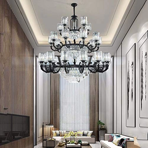 E14 Light Luxury High Grade Crystal Chandelier - Black crystal 15
