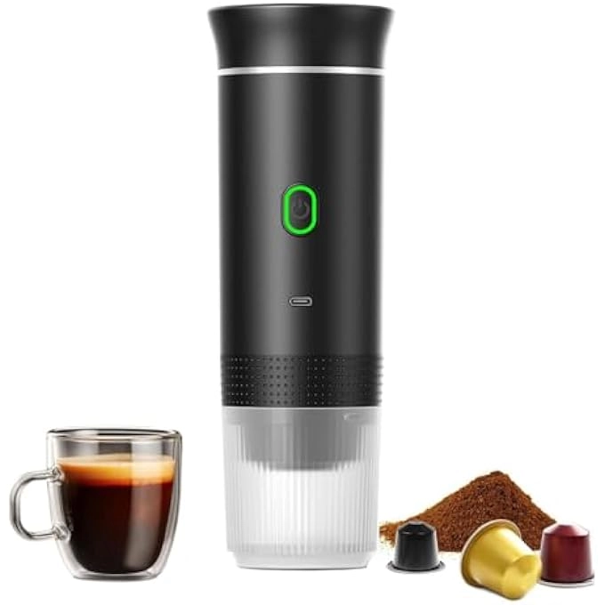 HELEE - 8500mAh 3-5 Min Self-heating Compatible with Ground Coffee & NS Capsule