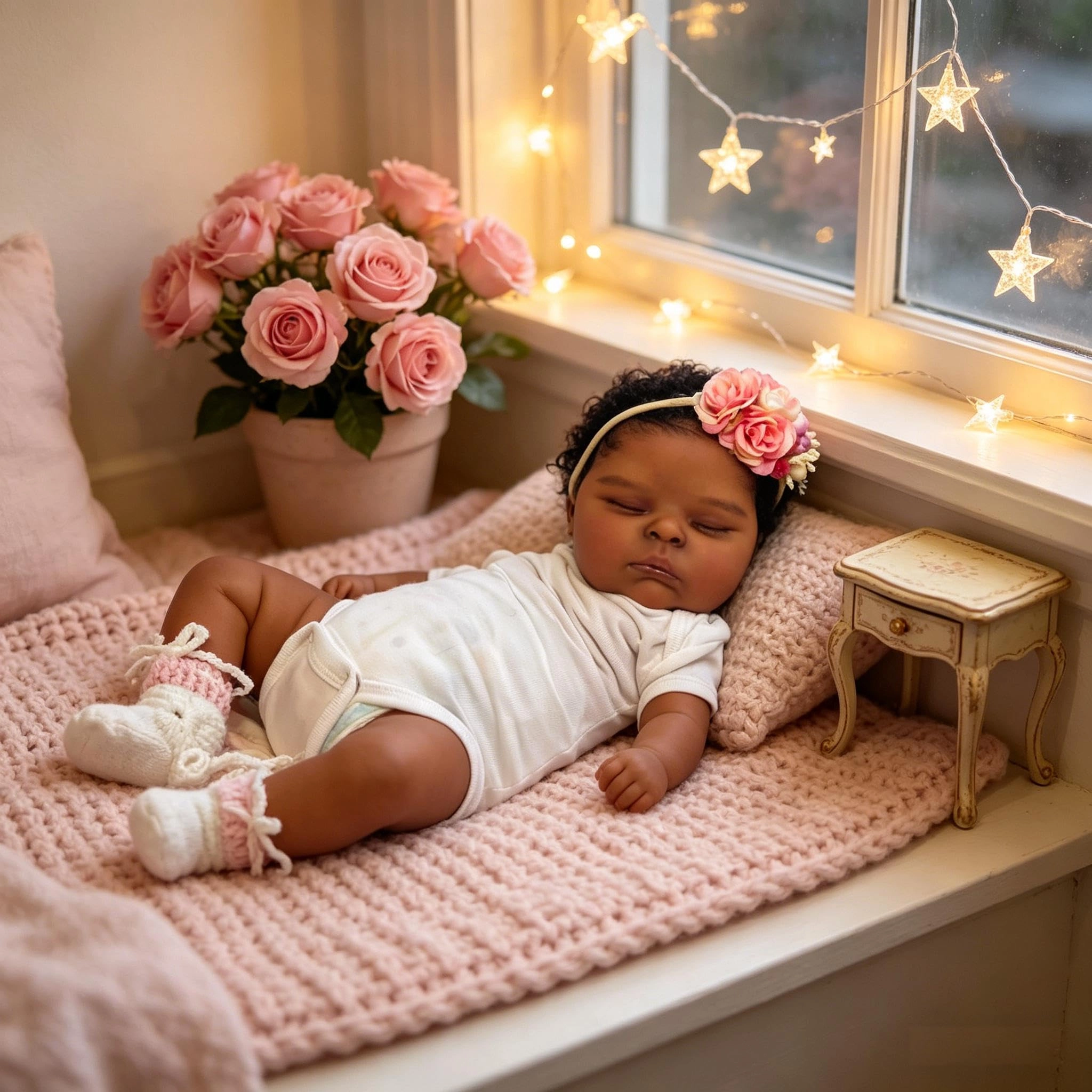 Nanjing Tianzeng Gifts Co.,Ltd Peaches Reborn Baby Doll - 20 inch/50 cm Full Body Vinyl