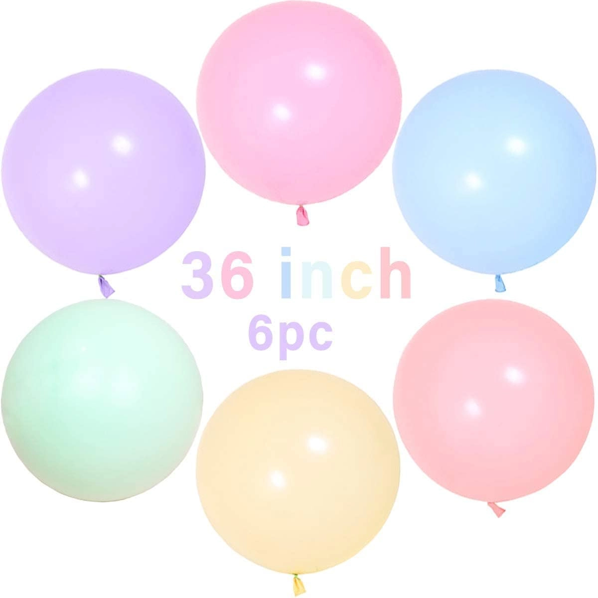 JOLLITY LLC Macaron Balloons - 6-Pieces Wedding Baby Shower Birthday