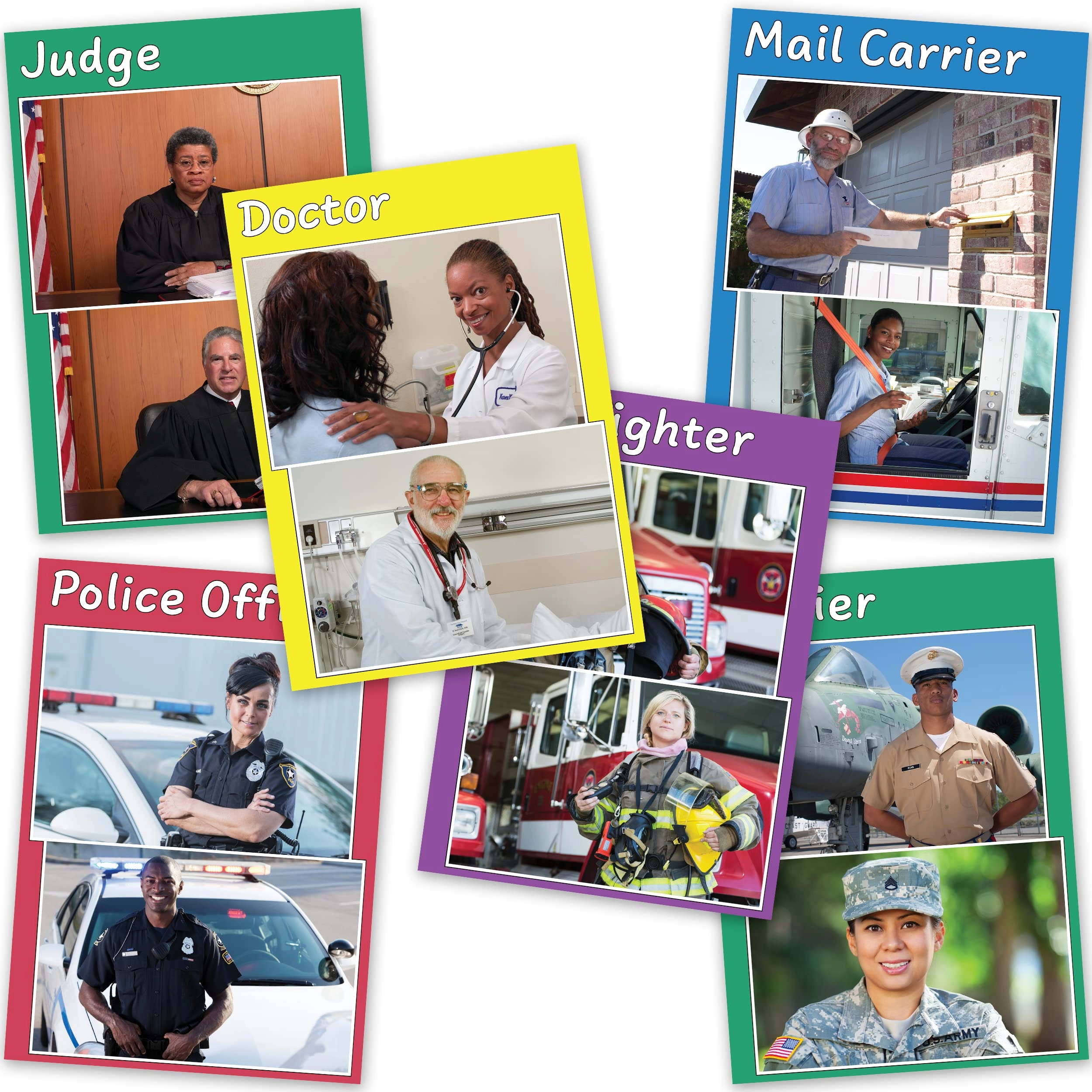 MZA STORES Community Helper Posters - heavy card stock with durable gloss varnish 14 X 19 inch