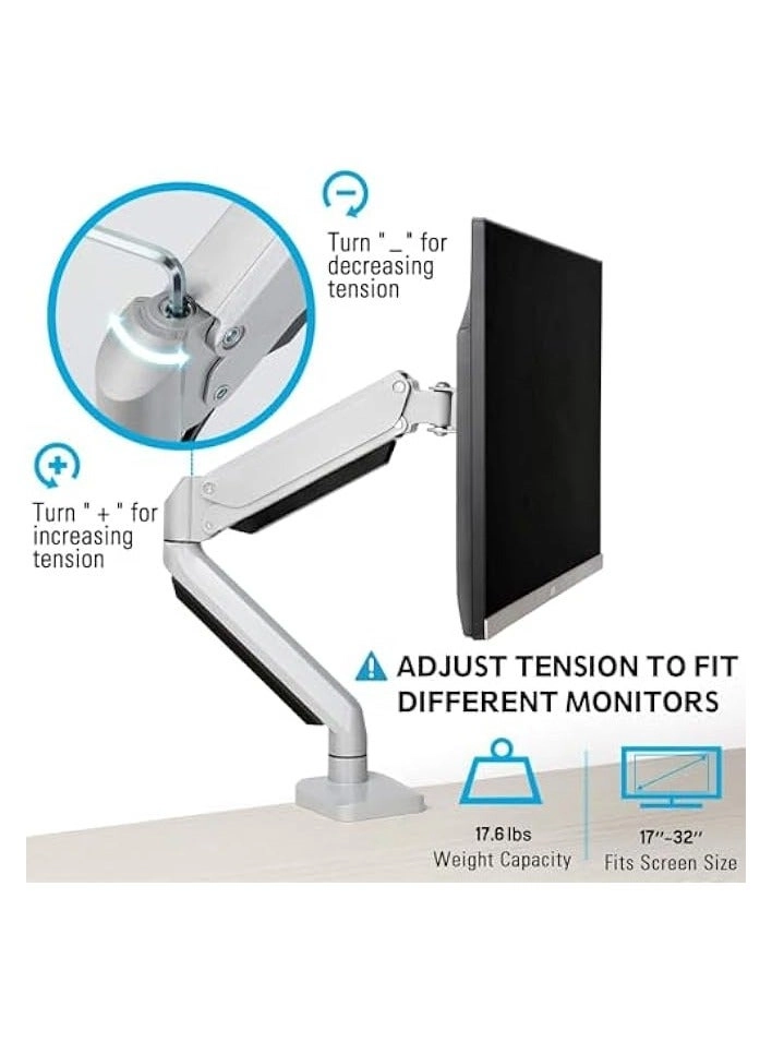 Monitor Mount Arm - Single 20 to 32 inches 75x75mm and 100x100mm