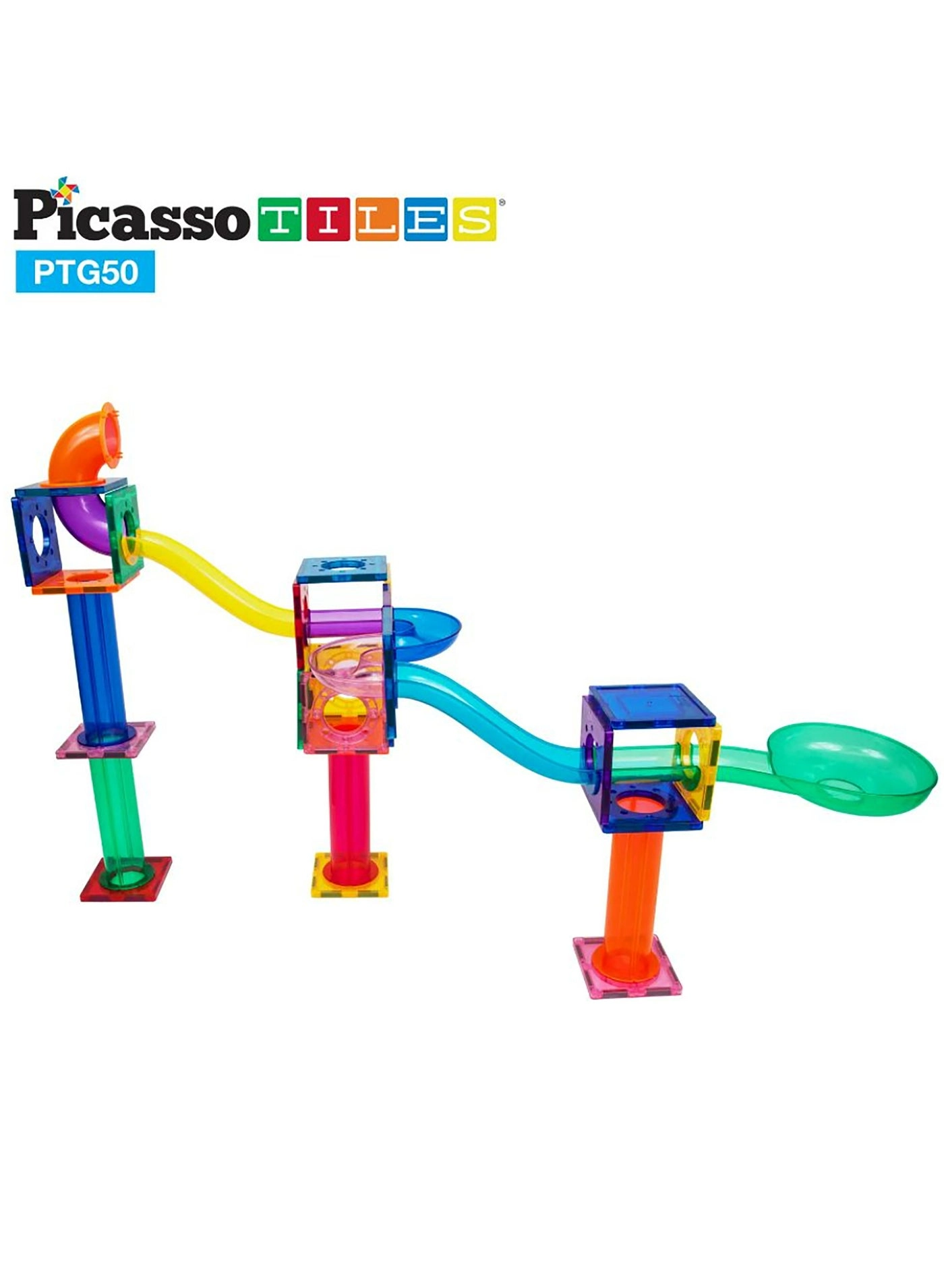 Magnetic Marble Run - Construction 50 pcs