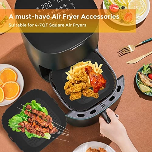 Air Fryer Liner Silicone - Silicone 2 Pack
