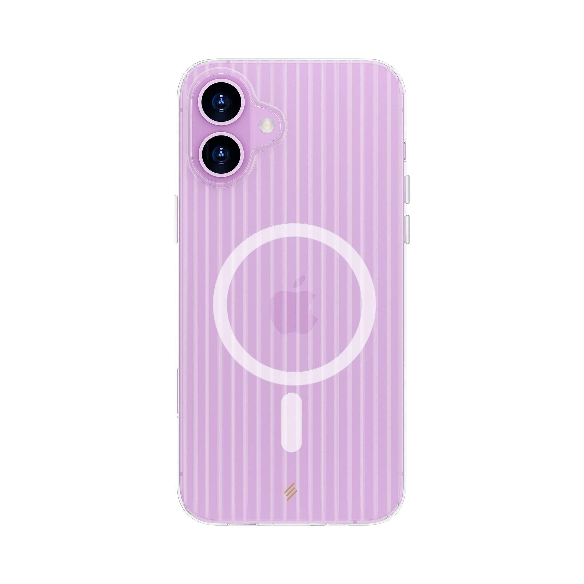 Magnetic Groove Clear Case for iPhone 16E