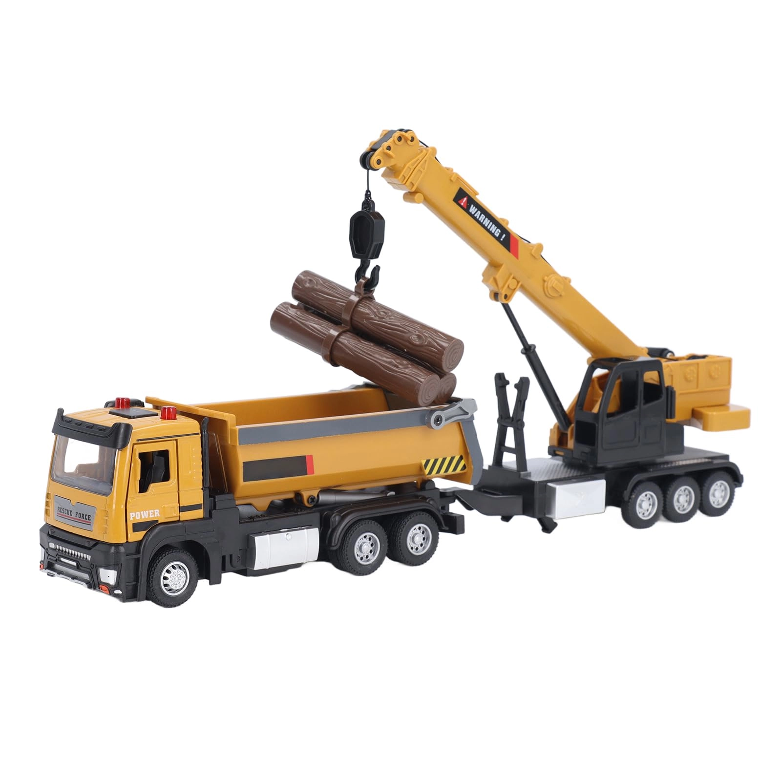 Yusat Crane with Dump Truck - Yellow Alloy
