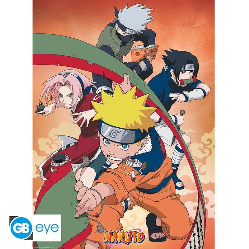ABYstyle Naruto Set 2 Chibi Posters Team 7 - Laminated paper 52cm x 38cm