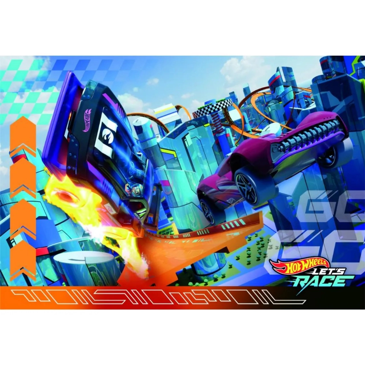 Hotwheels Racing 2-in-1 Puzzle (ALGT-24816) - 120 pcs