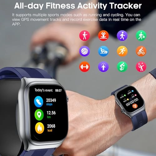 Blood Pressure Smart Watch - 2.06" AMOLED 530mAh