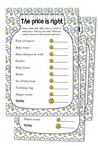 Antgiftshop The Price is Right Baby Shower Game - 50 Cards