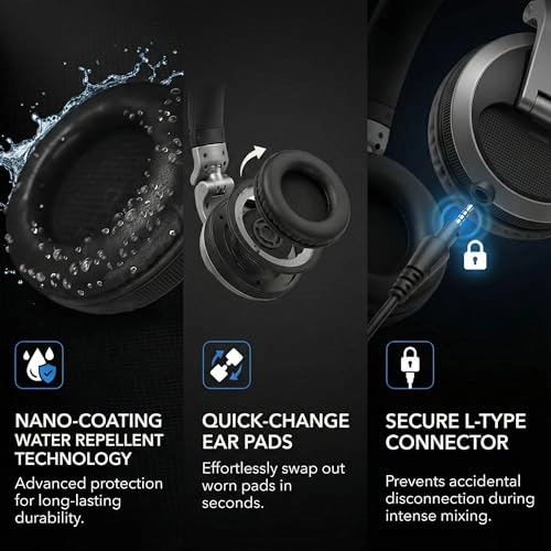 HDJ-X5 - Wired Headphone + Case + Polishing Cloth