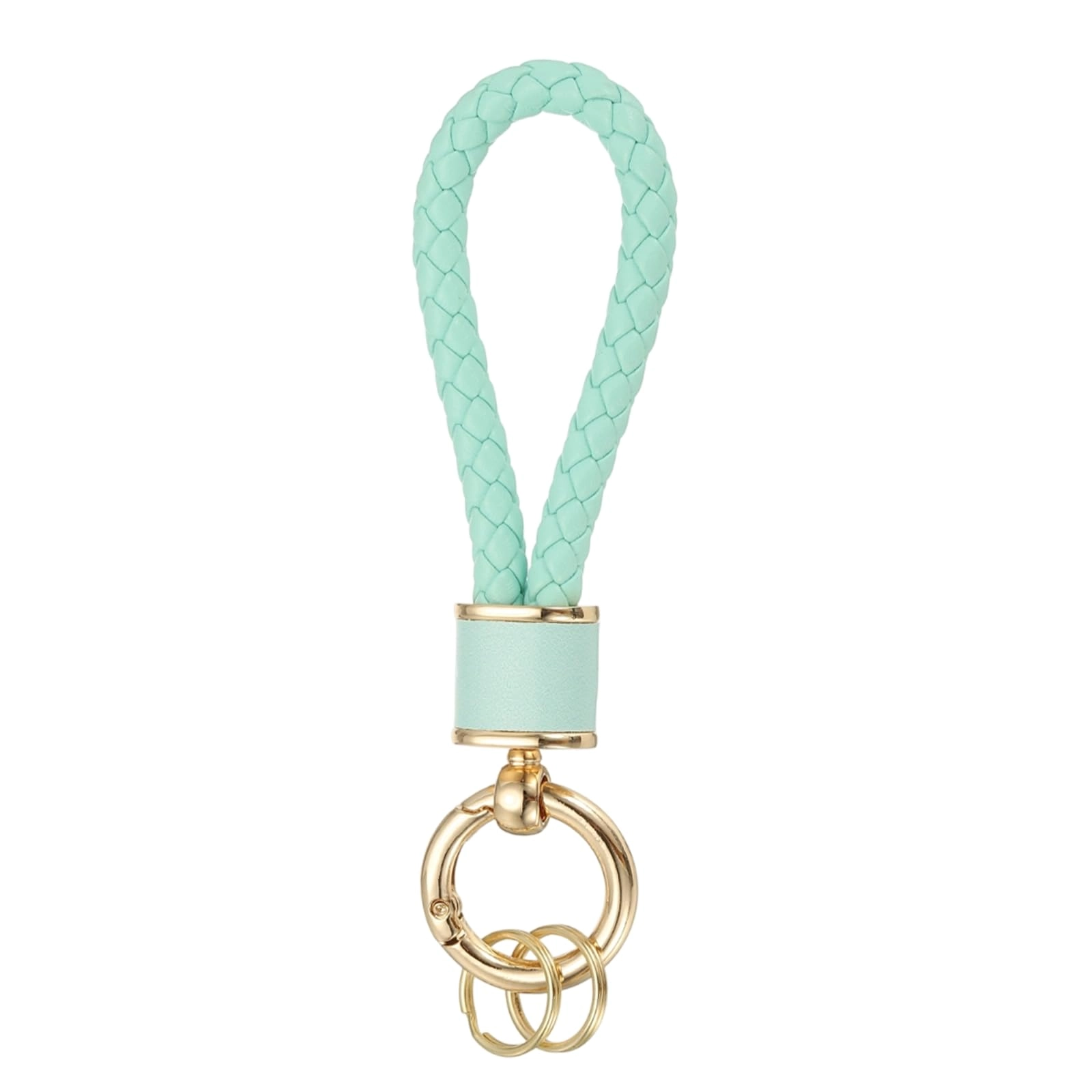 Braided Leather Keychain - Animal