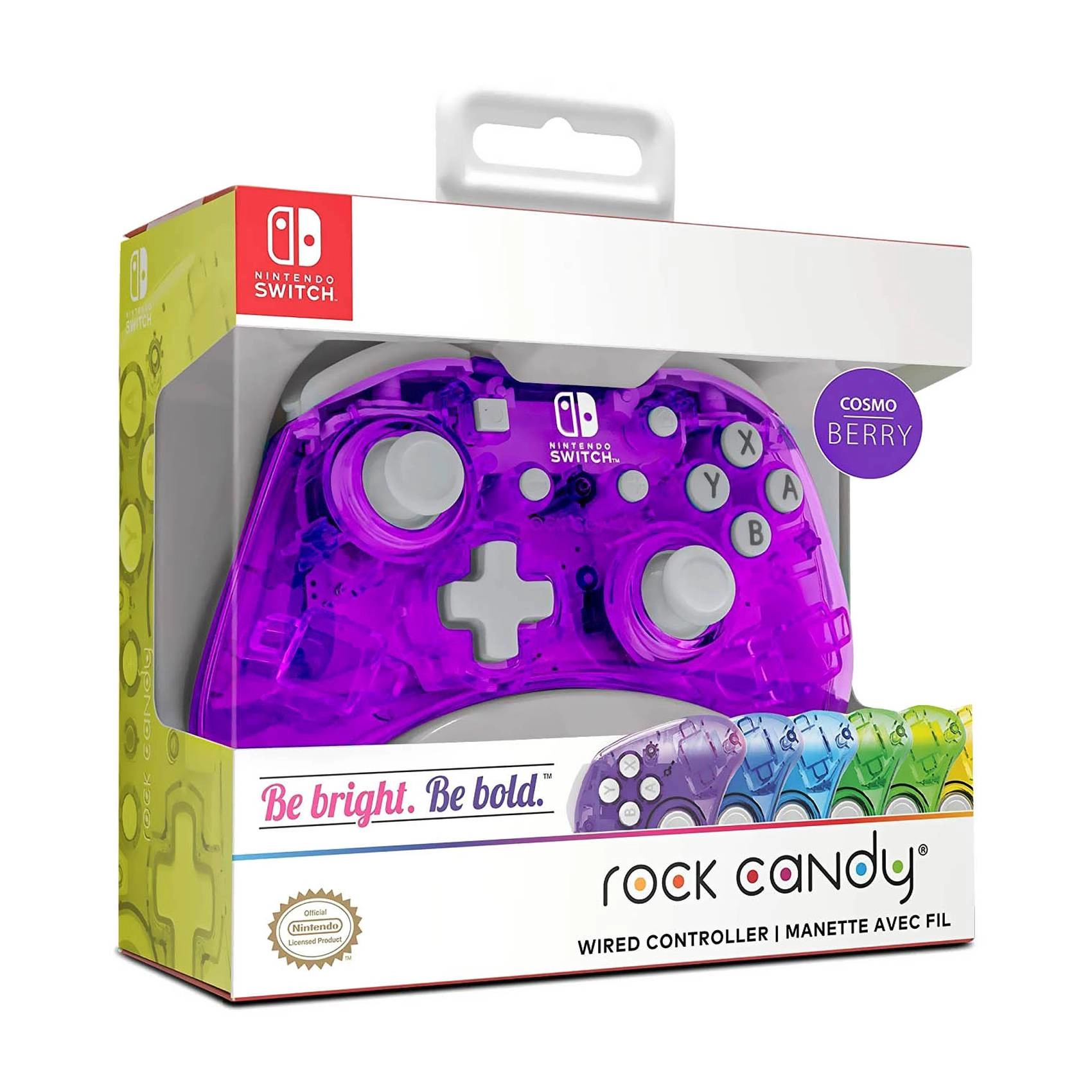 Rock Candy Mini Wired Controller - Cosmo Berry Nintendo Switch