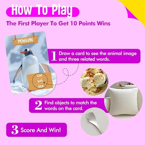 Outdoor Scavenger Hunt Card Game - 3 years and up 50 pieces