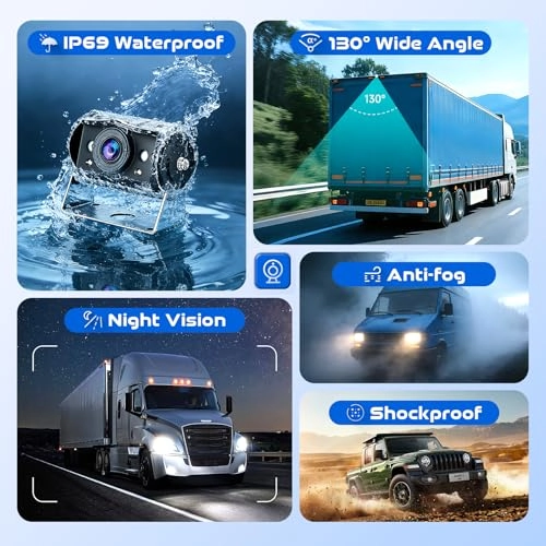 Rearview Camera - Night Vision Wired 1080P