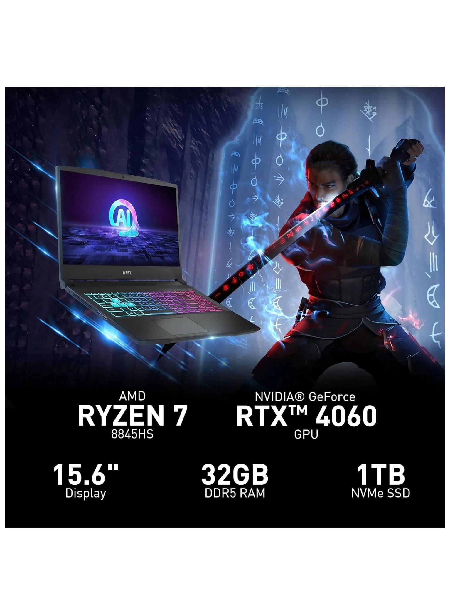 Katana A15 - 15.6'' Ryzen 7-8845HS 16GB DDR5 1TB SSD