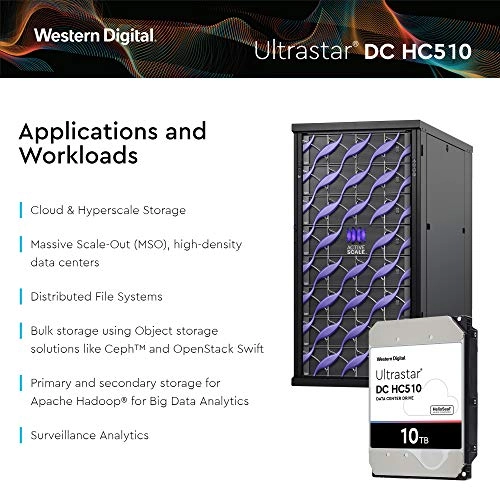 Ultrastar He10 3.5" 7200rpm 256MB SATA 6Gb/s (HUH721010ALE604) - 10TB