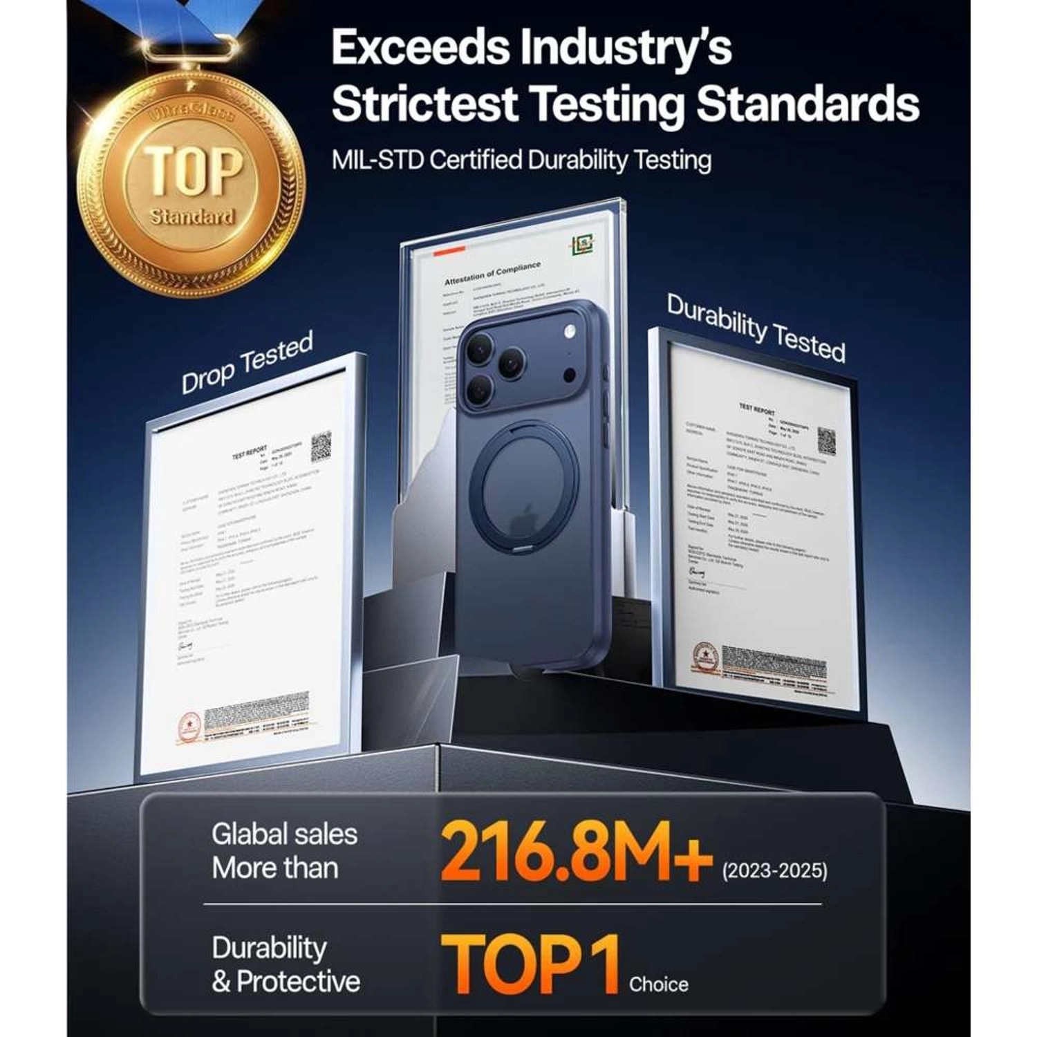 Ostand Pro R Series Case with MagSafe for iPhone 17 Pro