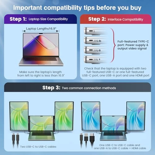 Portable Monitor - 1200P 16 Inch