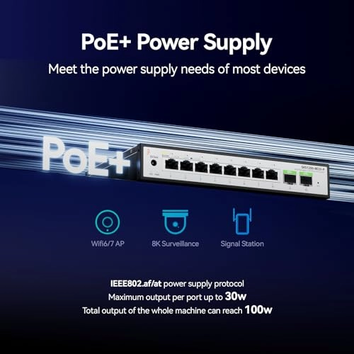 8*2.5G PoE RJ45 2*10G SFP+(Unmanaged) 10-ports