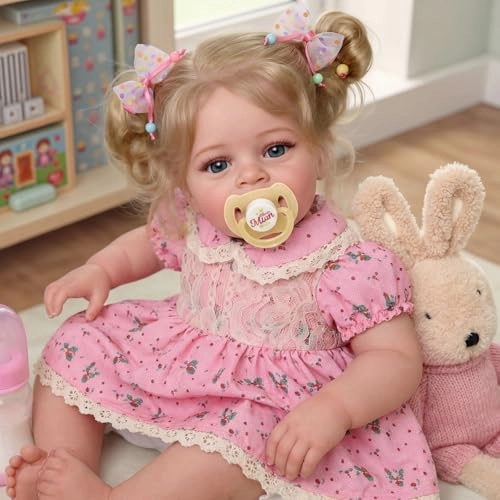 Reborn Baby Doll - 17-Inch Soft Cloth Body Sleeping Ages 3+