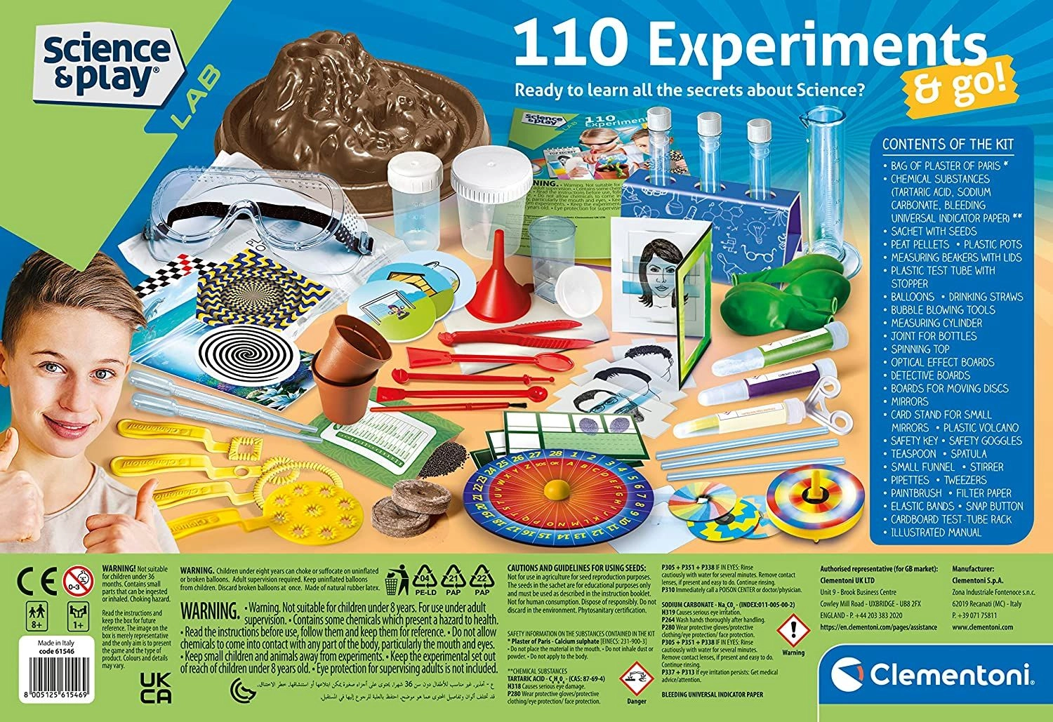 Science 110 Experiments - chemistry physics botany optics
