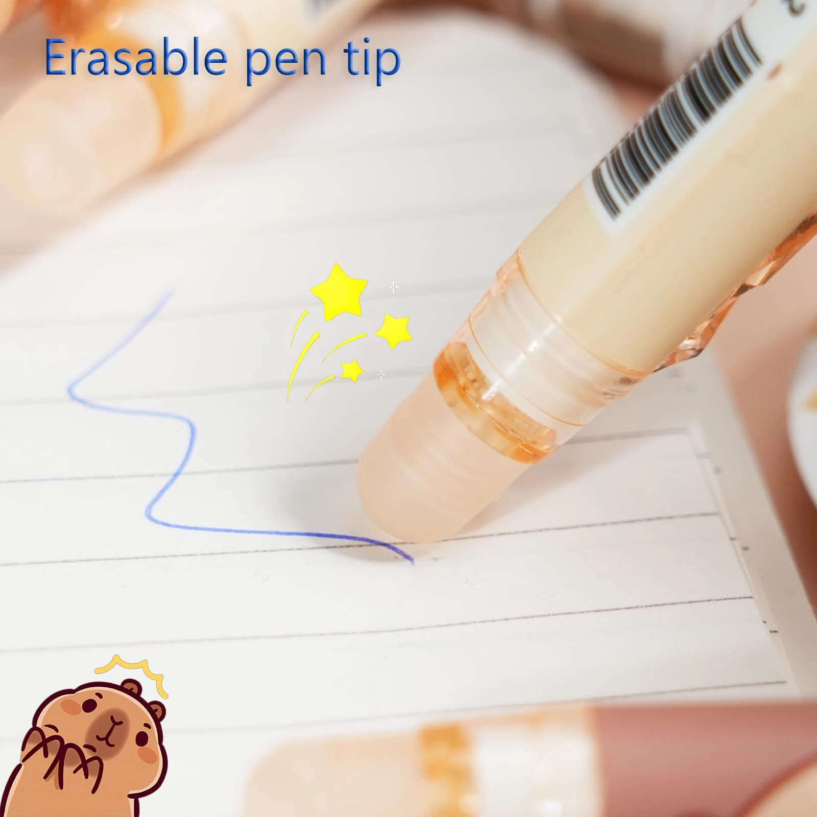 Cute Erasable Pen - 12-Pack 0.5mm