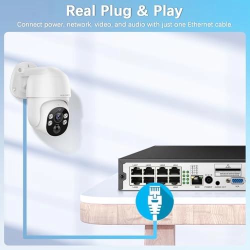 4K Wired Security Camera System - 4-Cam 8 channels 2160p