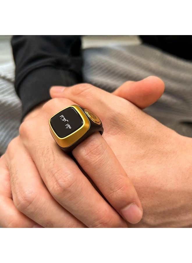 Smart Tasbih Zikr Ring - OLED display Waterproof 22mm