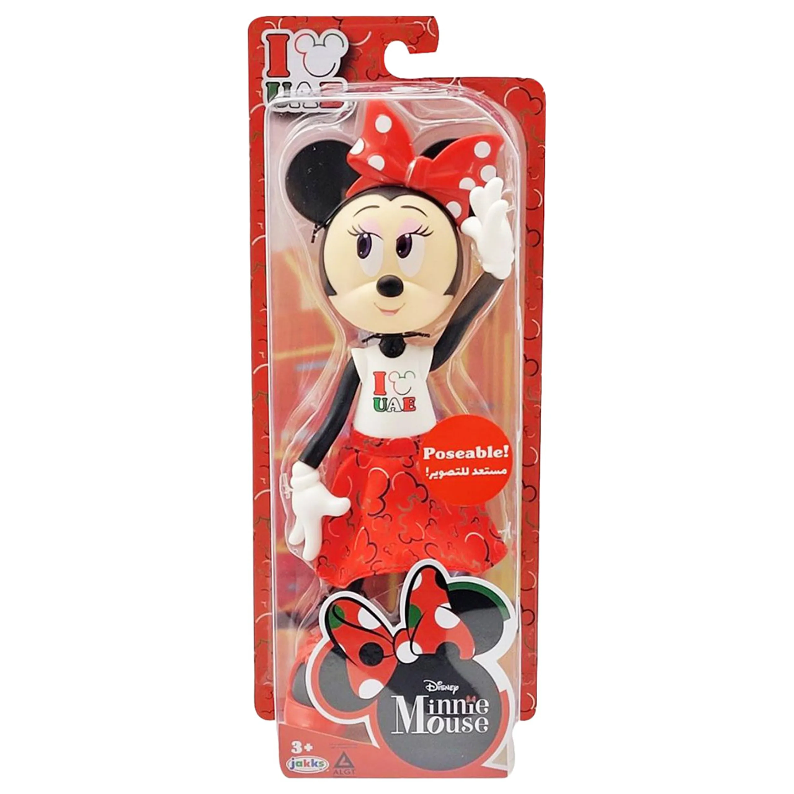Minnie Mouse Doll - Red I Love UAE printed Ages 3+