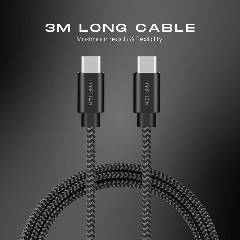 Tuf Cable 100W USB-C to USB-C 3m Braided