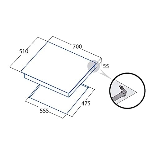 Glass Plate L7005Ci Gas hob