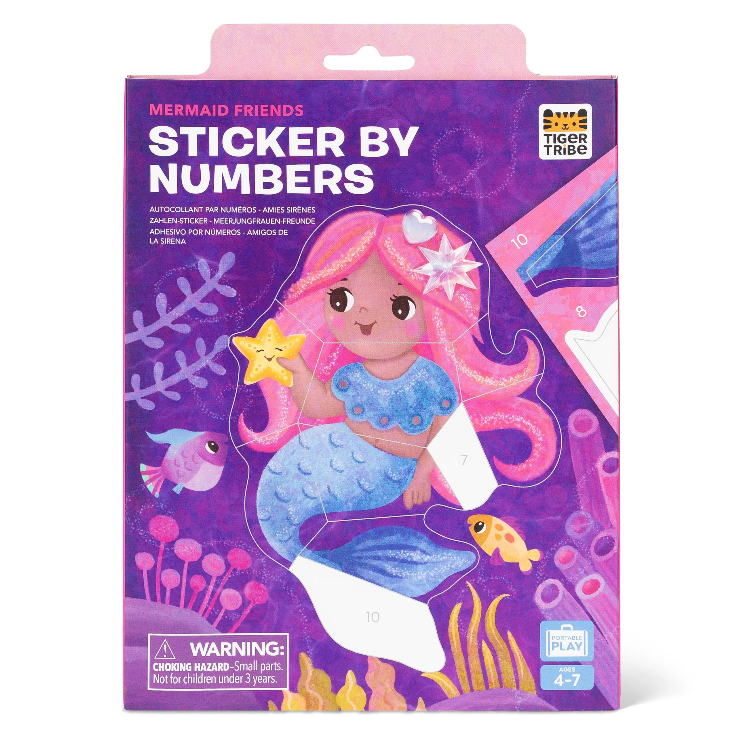 Tiger Tribe Mermaid Friends Activity Sticker Book 16 pcs