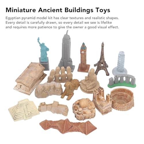 Miniature Ancient Buildings - Egyptian Pyramids Plastic