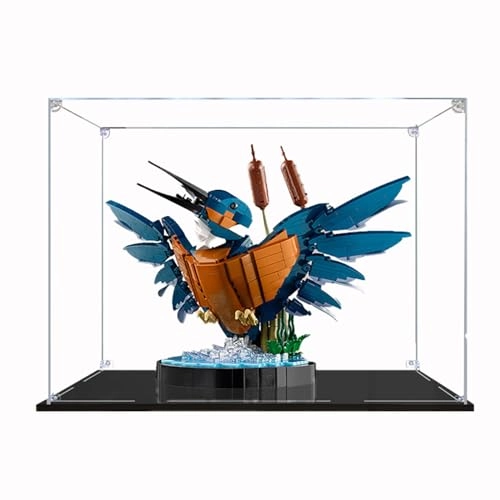Acrylic Display Case for LEGO 10331 Icons Kingfishor Bird Set