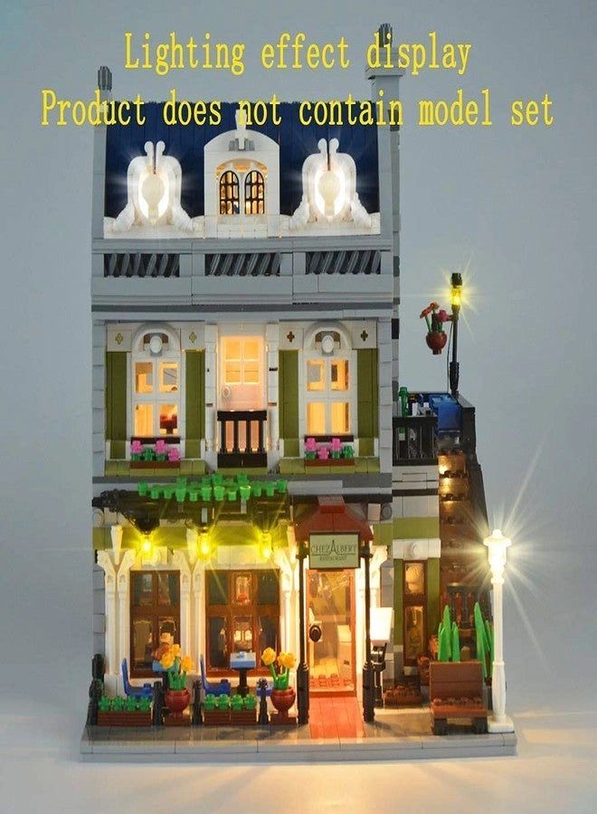 LED Light Kit - for Creator Expert Parisian Restaurant Compatible with Lego 10243 (Model Set Not Included)