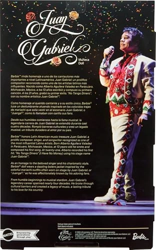 Juan Gabriel Signature Doll - 1/6 scale Black and Gold