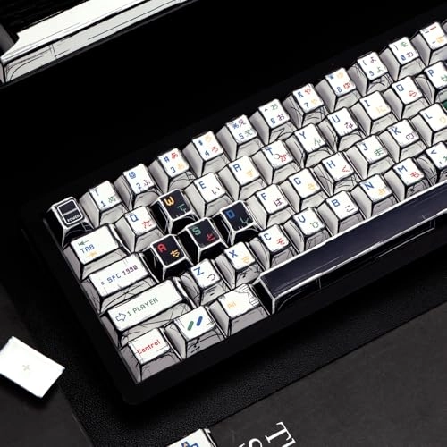Manga Style PBT Keycaps Set - keyboard
