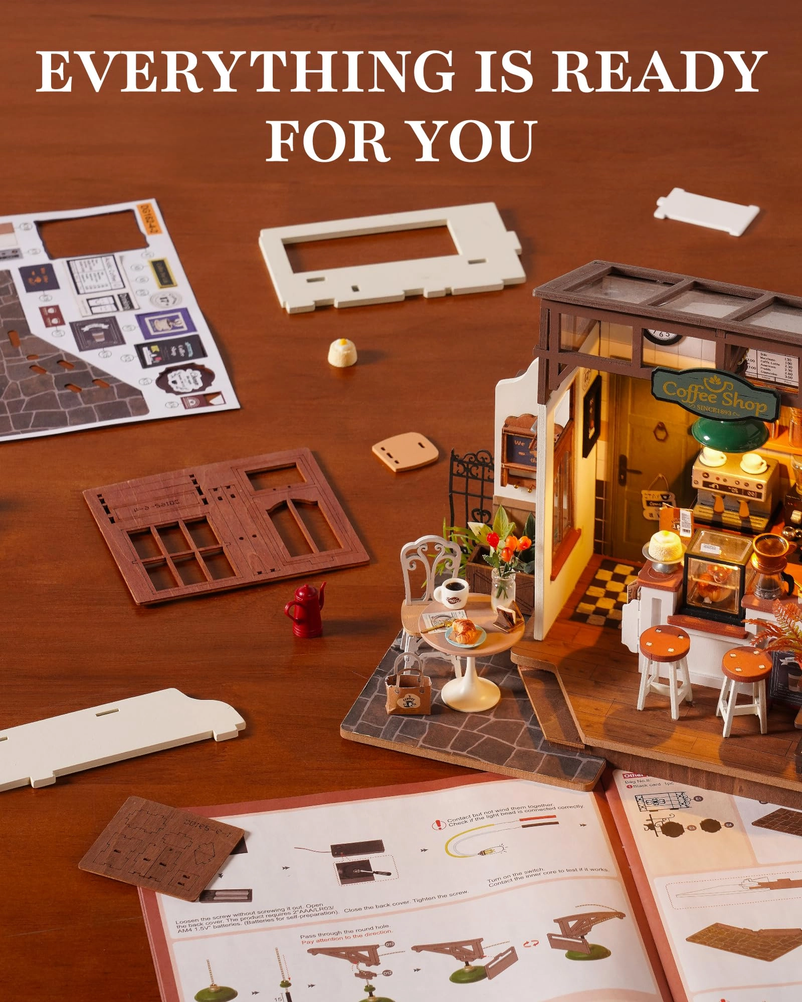 DIY Miniature House Kit - Hong Kong Bites Cafe
