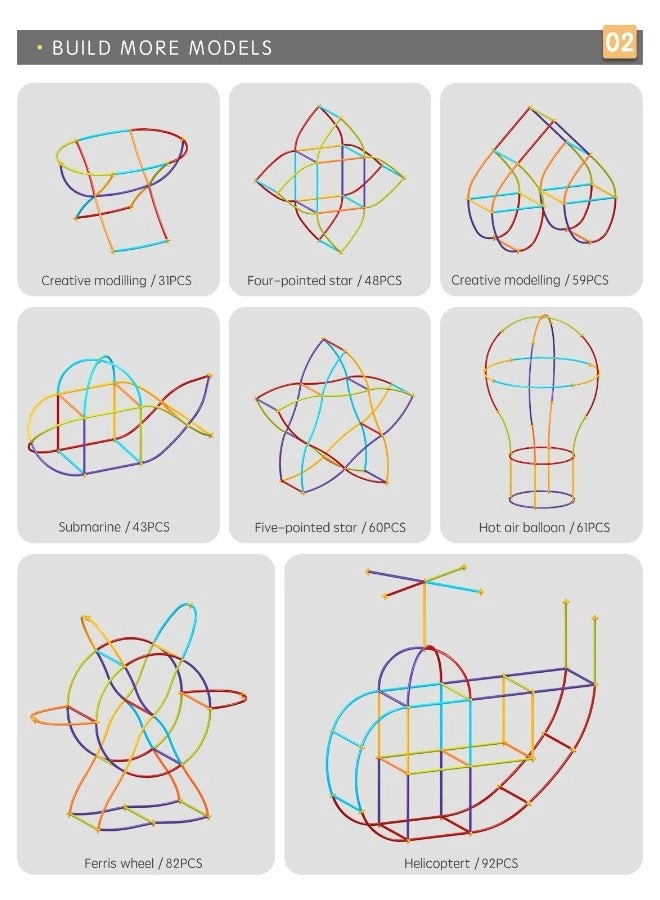 Large Particle Straw Building Blocks