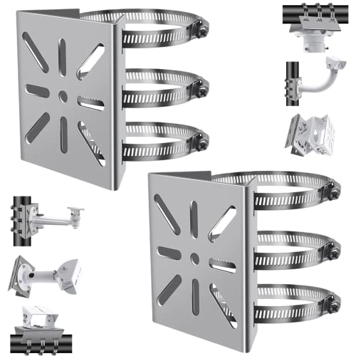 Wall Mounting Bracket - 2pcs Stainless Steel 6 Loops