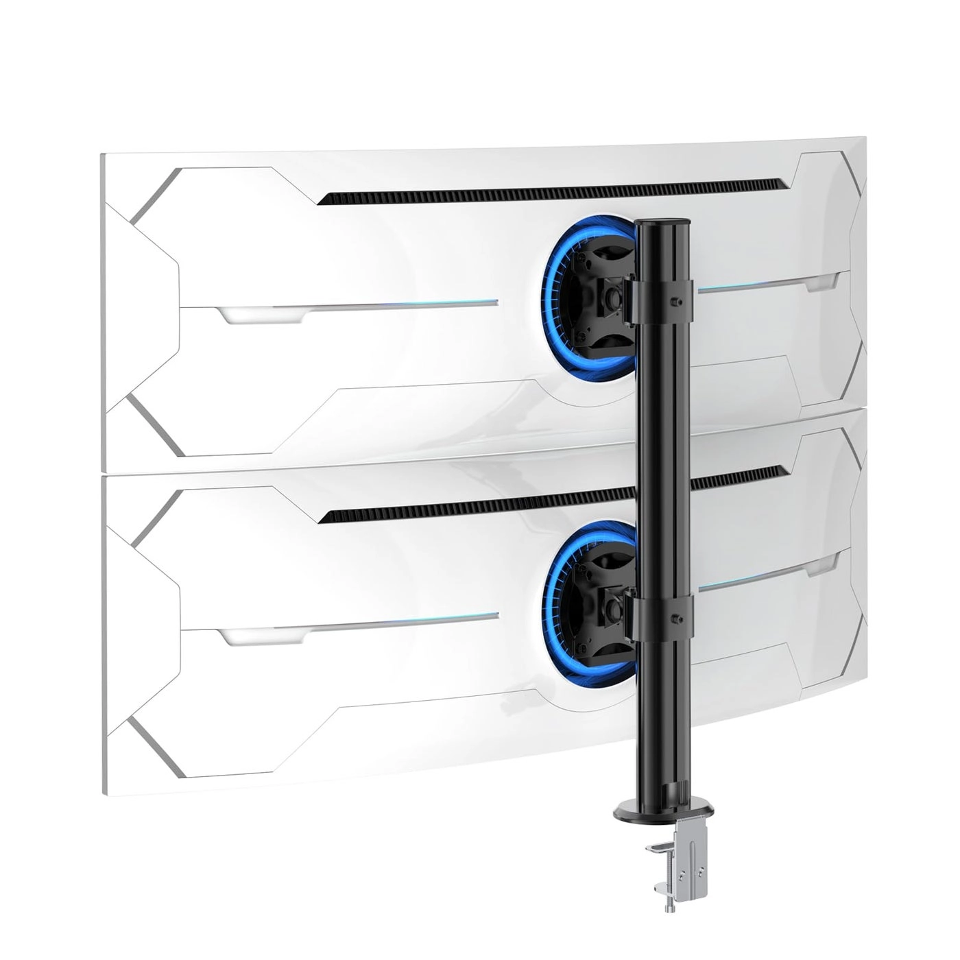 BEWISER Dual Monitor Stand - Two 17 to 49 Inch 75x75mm and 100x100mm