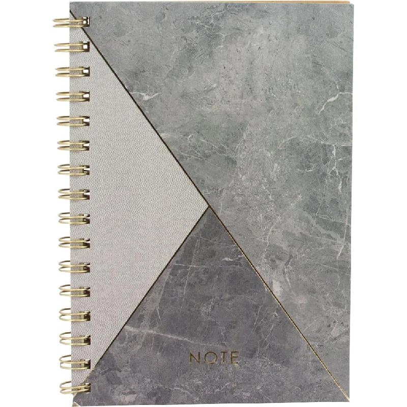 Notebook 19 X 26 cm Spiral - Grid 100 Sheets