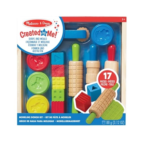 Shape, Mould Clay Activity Set - 4 tubs modelling dough Multicolor