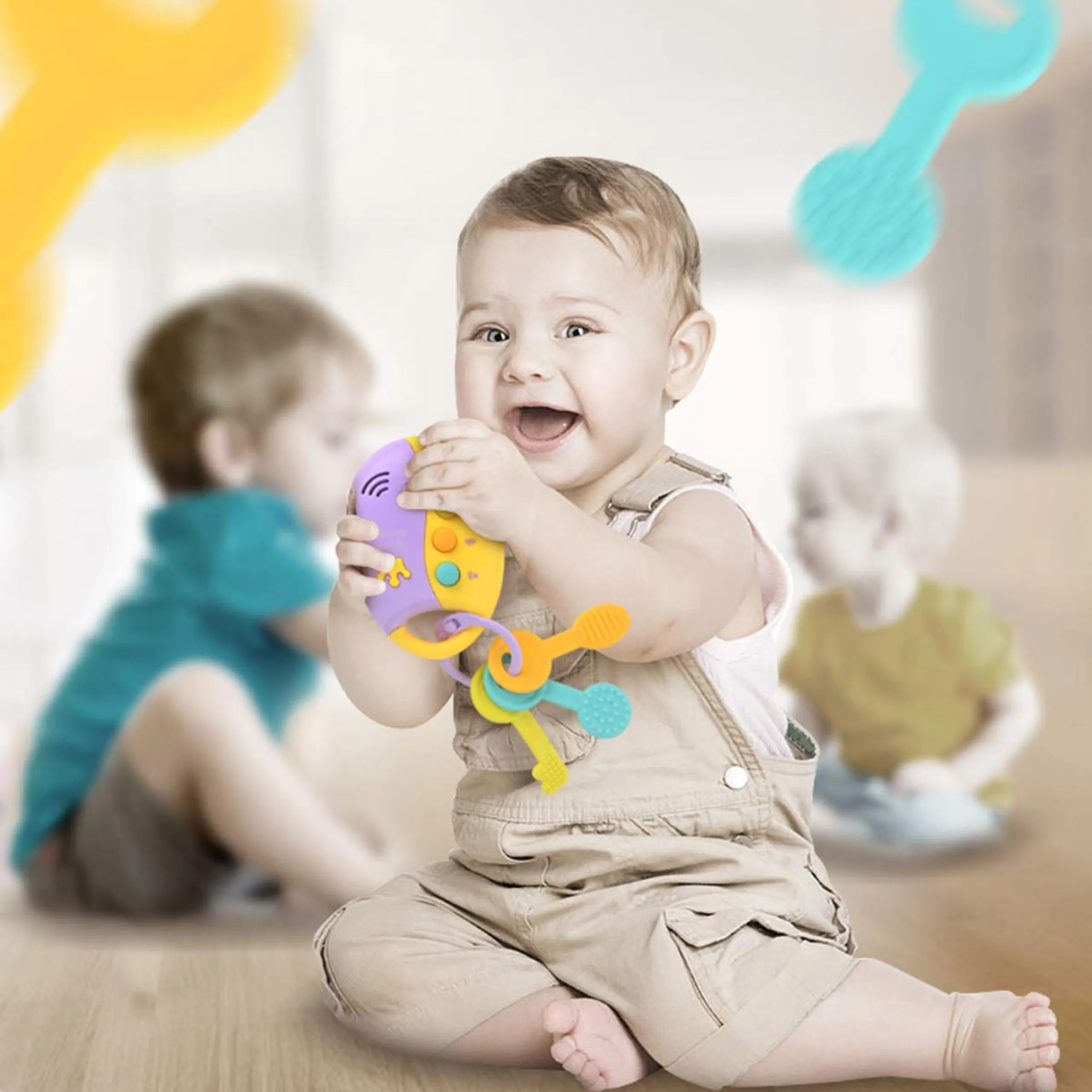 Remote Car Keys Set Musical Toy - 0 months+