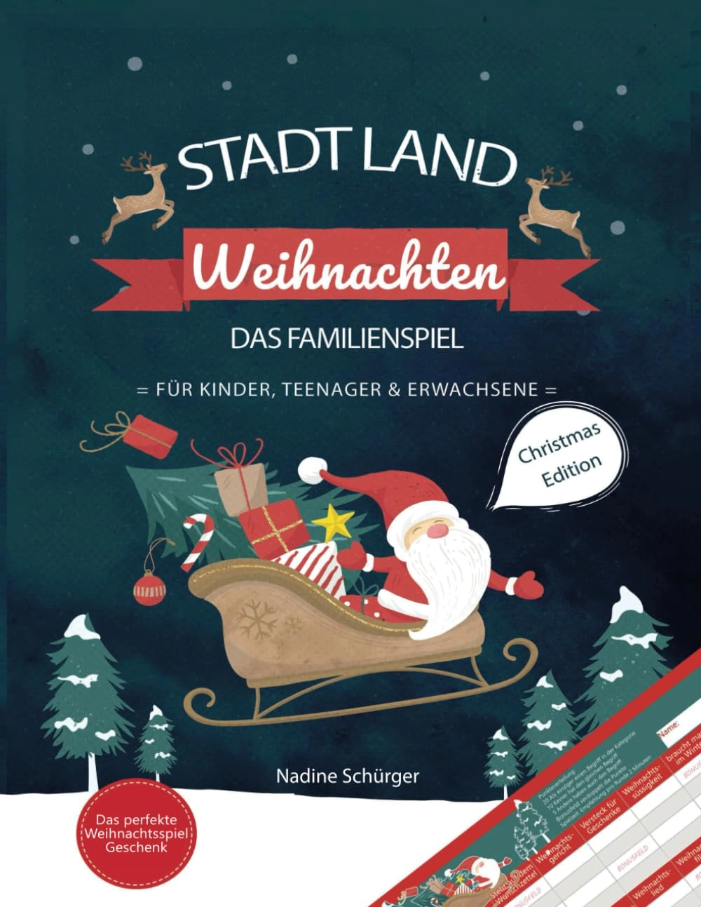 Independently published Stadt Land Weihnachten - 36 sheets from 9 years German