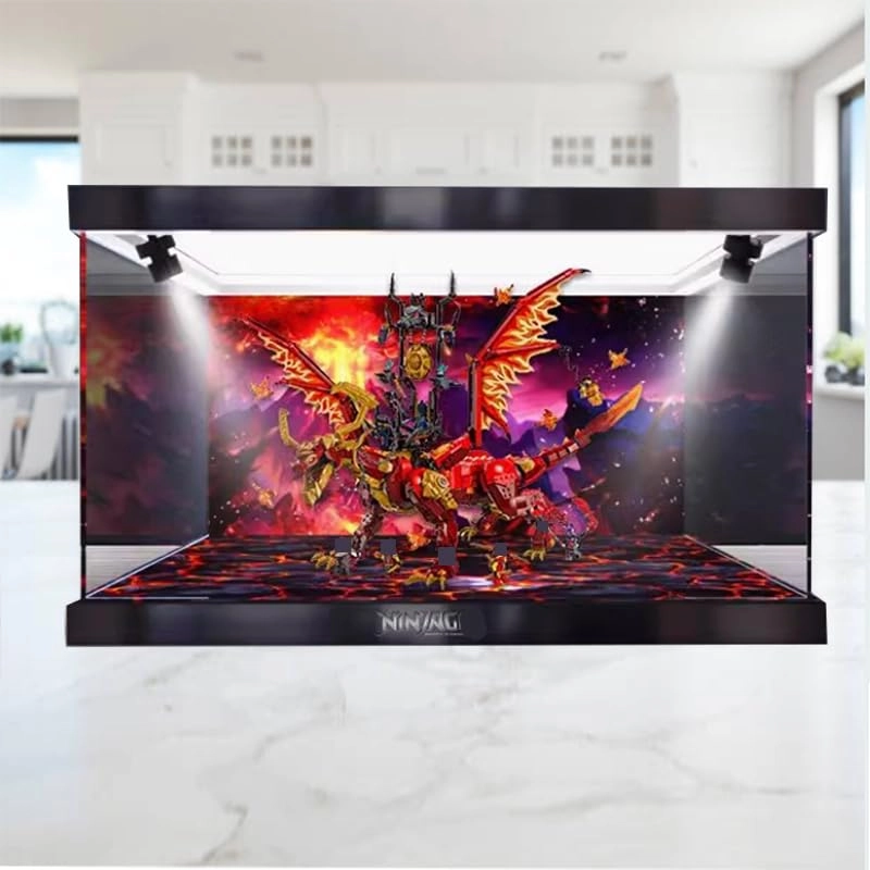 Clear Acrylic Display Case - 71822 Background+top Light