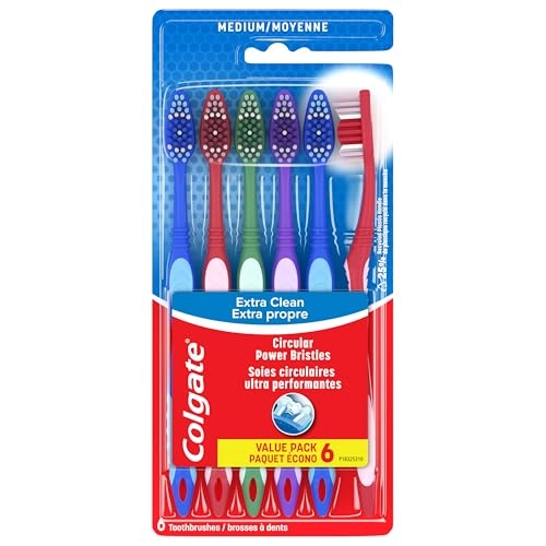 Extra Clean Full Head Toothbrush - Medium 6-Piece Pack
