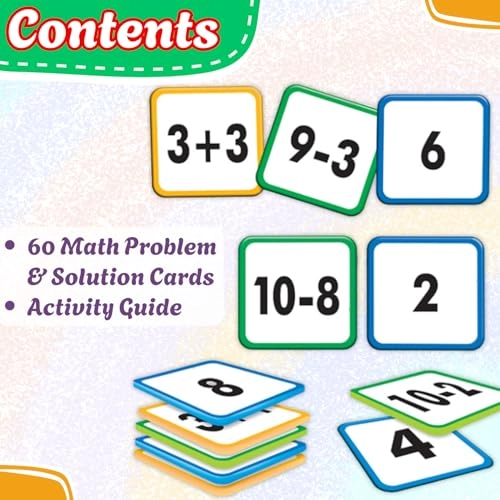 Math Memory - Addition and Subtraction - 4 & up 60 pieces